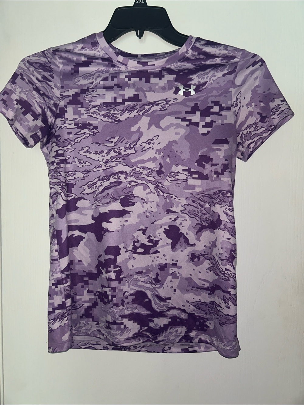 Under Armour Purple Camo Short Sleeve Performance Tee